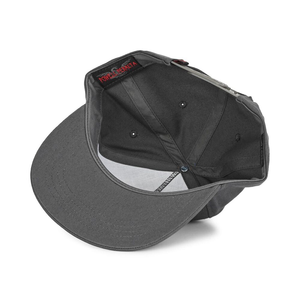 Powell Peralta Winged Ripper Snapback Cap - Charcoal