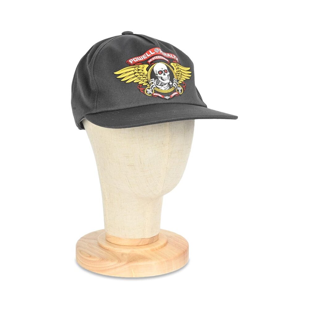 Powell Peralta Winged Ripper Snapback Cap - Charcoal