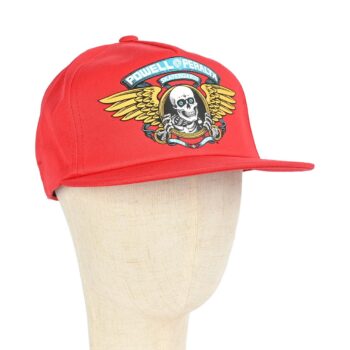 Powell Peralta Winged Ripper Snapback Cap - Red