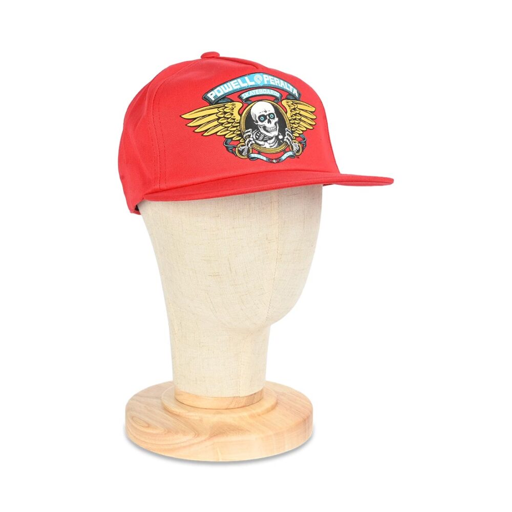 Powell Peralta Winged Ripper Snapback Cap - Red - Supereight