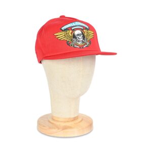 Powell Peralta Winged Ripper Snapback Cap - Red