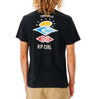 Rip Curl Search Icon S/S T-Shirt - Black
