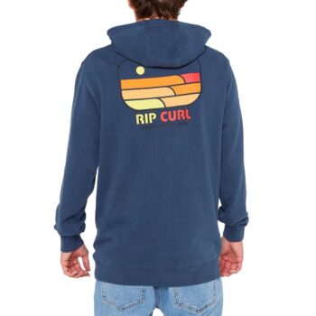 Rip Curl Surf Revival Line Up Pullover Hoodie - Light Navy