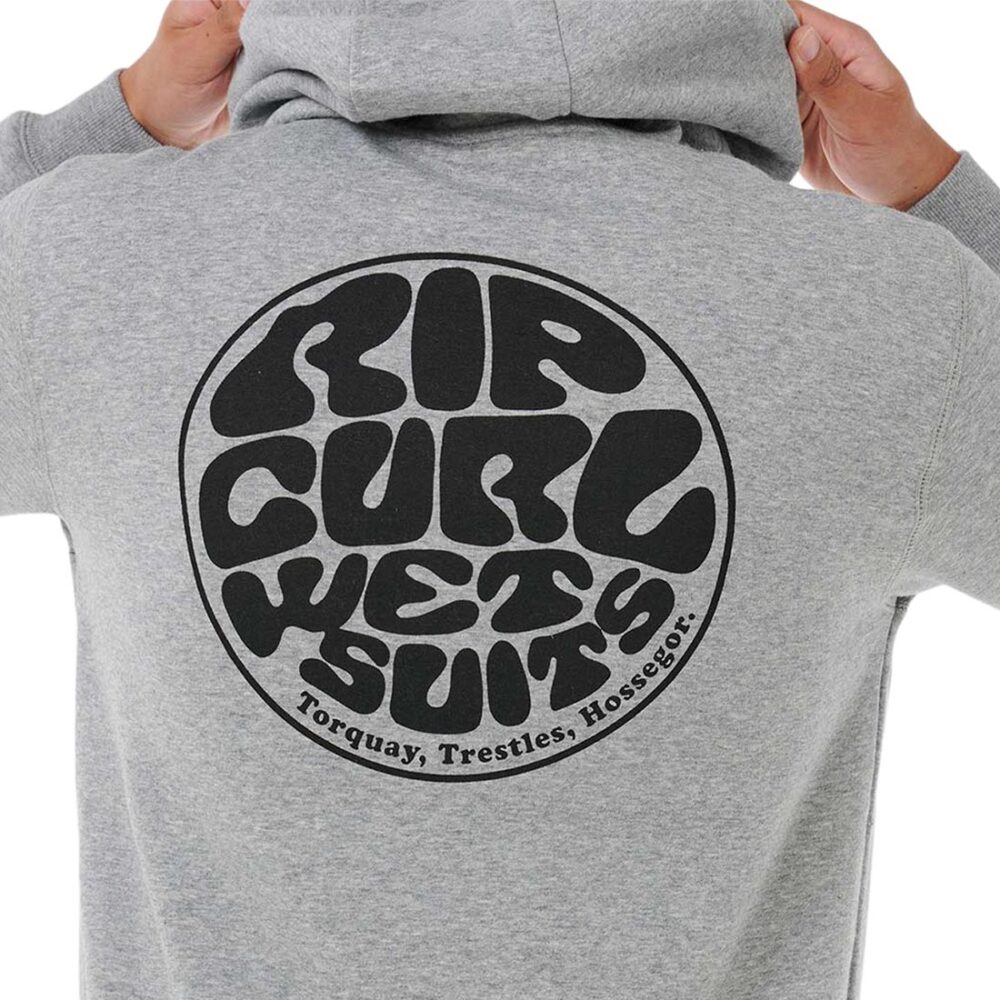 Rip Curl Wetsuit Icon Pullover Hoodie - Grey Marle