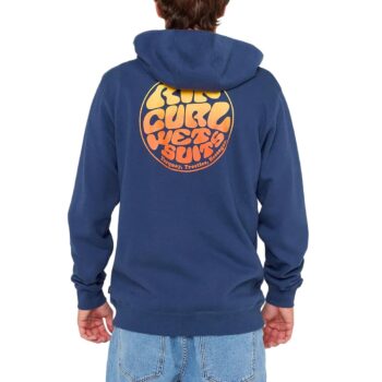 Rip Curl Wettie Passage Icon Zip Hoodie - Light Navy