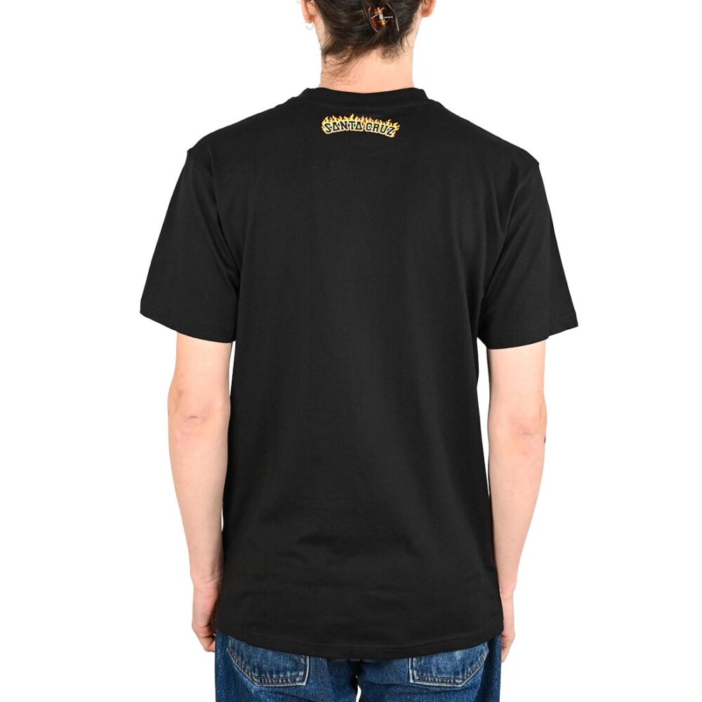 Santa Cruz Burnt Bone Hand S/S T-Shirt - Black