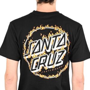 Santa Cruz Burnt Opus OVRSZD S/S T-Shirt - Black