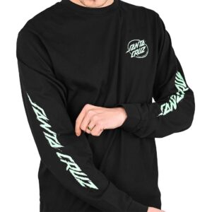 Santa Cruz Cyber Dot L/S T-Shirt - Black