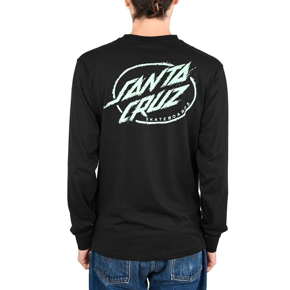 Santa Cruz Cyber Dot L/S T-Shirt - Black