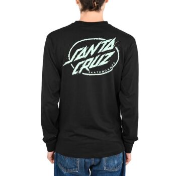 Santa Cruz Cyber Dot L/S T-Shirt - Black