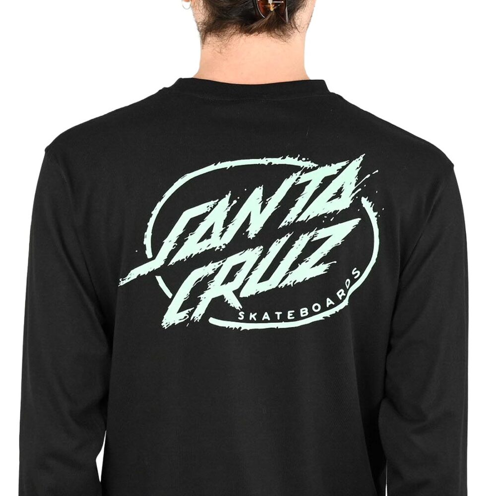 Santa Cruz Cyber Dot L/S T-Shirt - Black