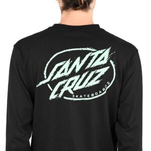 Santa Cruz Cyber Dot L/S T-Shirt - Black