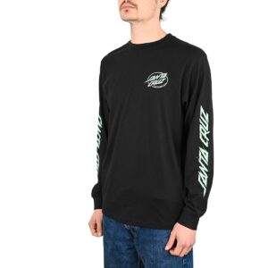 Santa Cruz Cyber Dot L/S T-Shirt - Black
