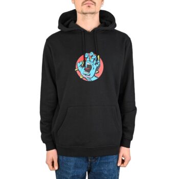 Santa Cruz Hand Dot Front Pullover Hoodie - Black