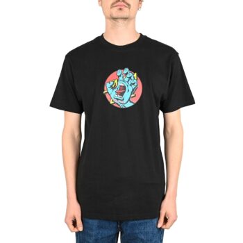Santa Cruz Hand Dot Front S/S T-Shirt - Black