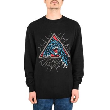Santa Cruz Natas SC Panther Knitted Jumper - Black