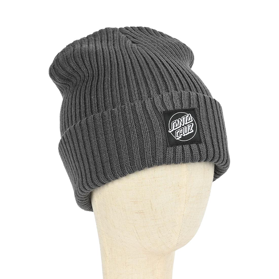 Santa Cruz Opus Dot Label Beanie Hat - Flint - Supereight