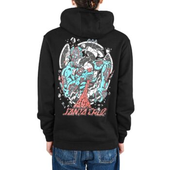 Santa Cruz Roskopp Dissect Strip Pullover Hoodie - Black