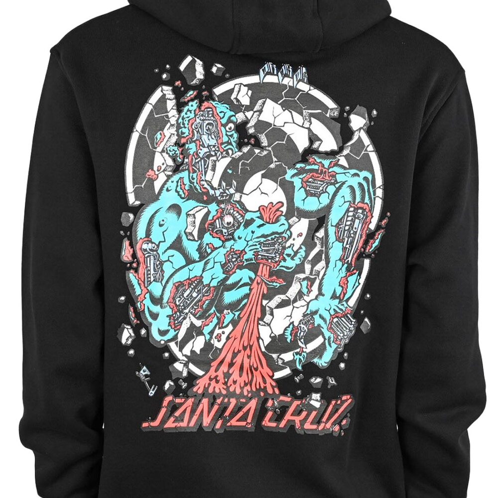 Santa Cruz Roskopp Dissect Strip Pullover Hoodie - Black