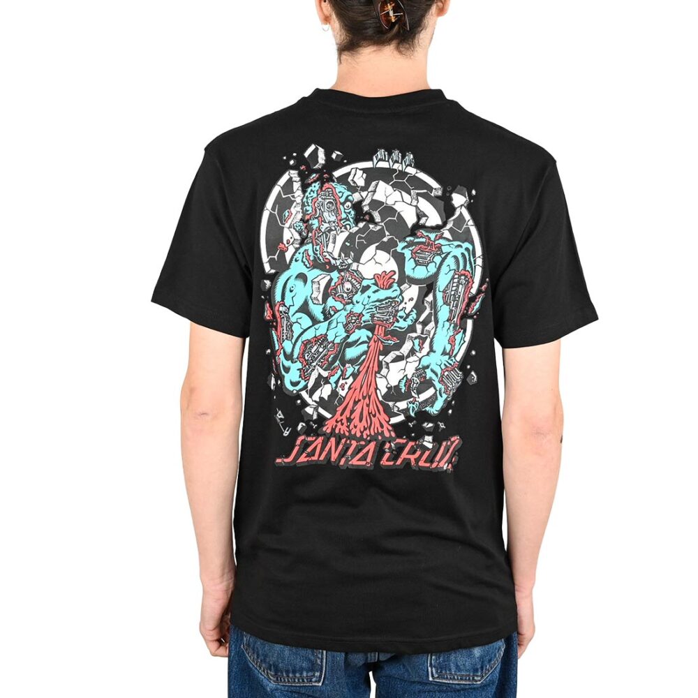 Santa Cruz Roskopp Dissect Strip S/S T-Shirt - Black