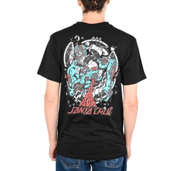 Santa Cruz Roskopp Dissect Strip S/S T-Shirt - Black