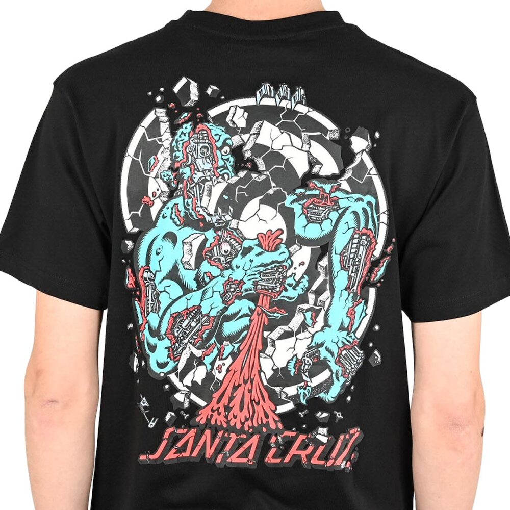 Santa Cruz Roskopp Dissect Strip S/S T-Shirt - Black