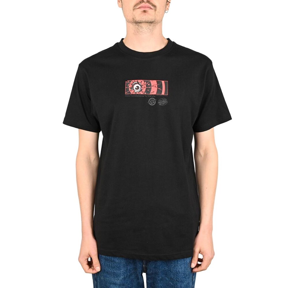 Santa Cruz Roskopp Dissect Strip S/S T-Shirt - Black