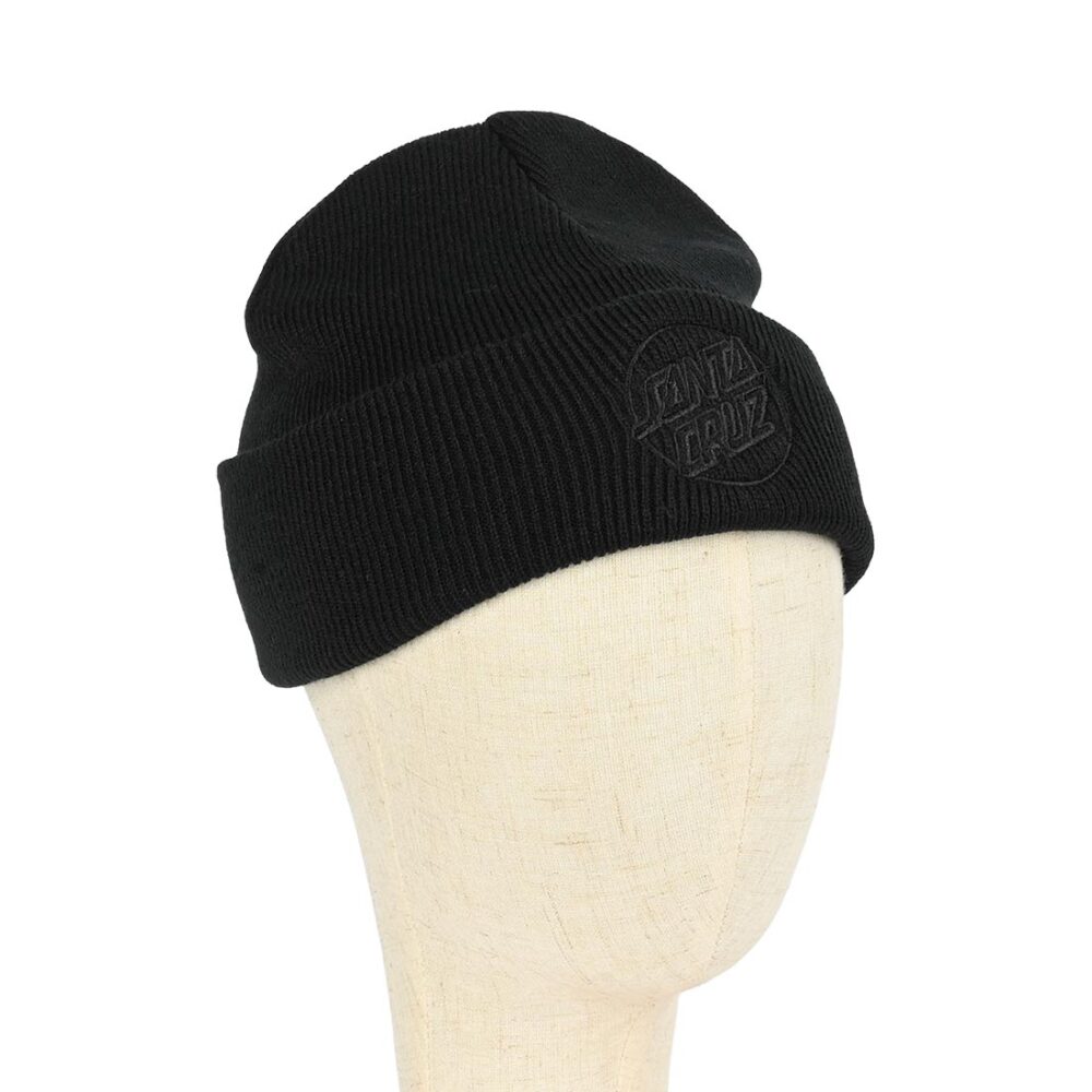 Santa Cruz Tonal Opus Dot Beanie Hat - Black