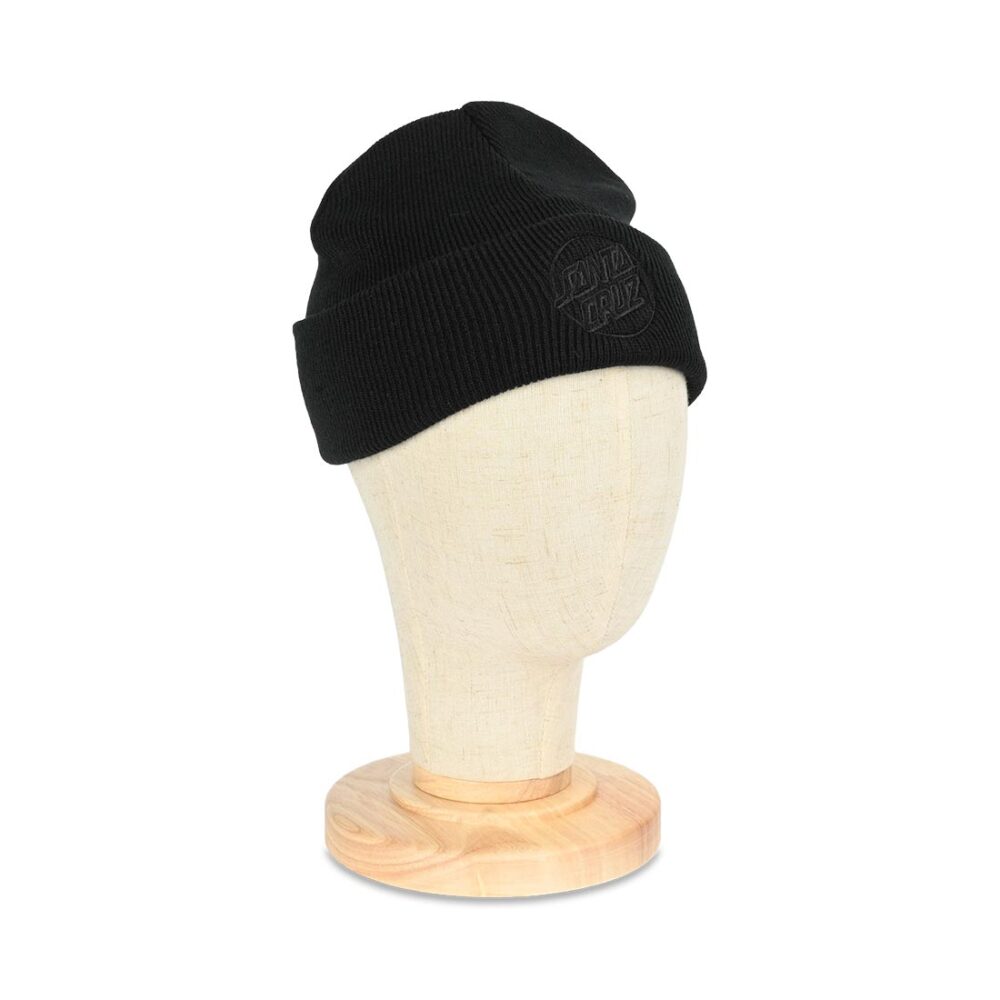 Santa Cruz Tonal Opus Dot Beanie Hat - Black