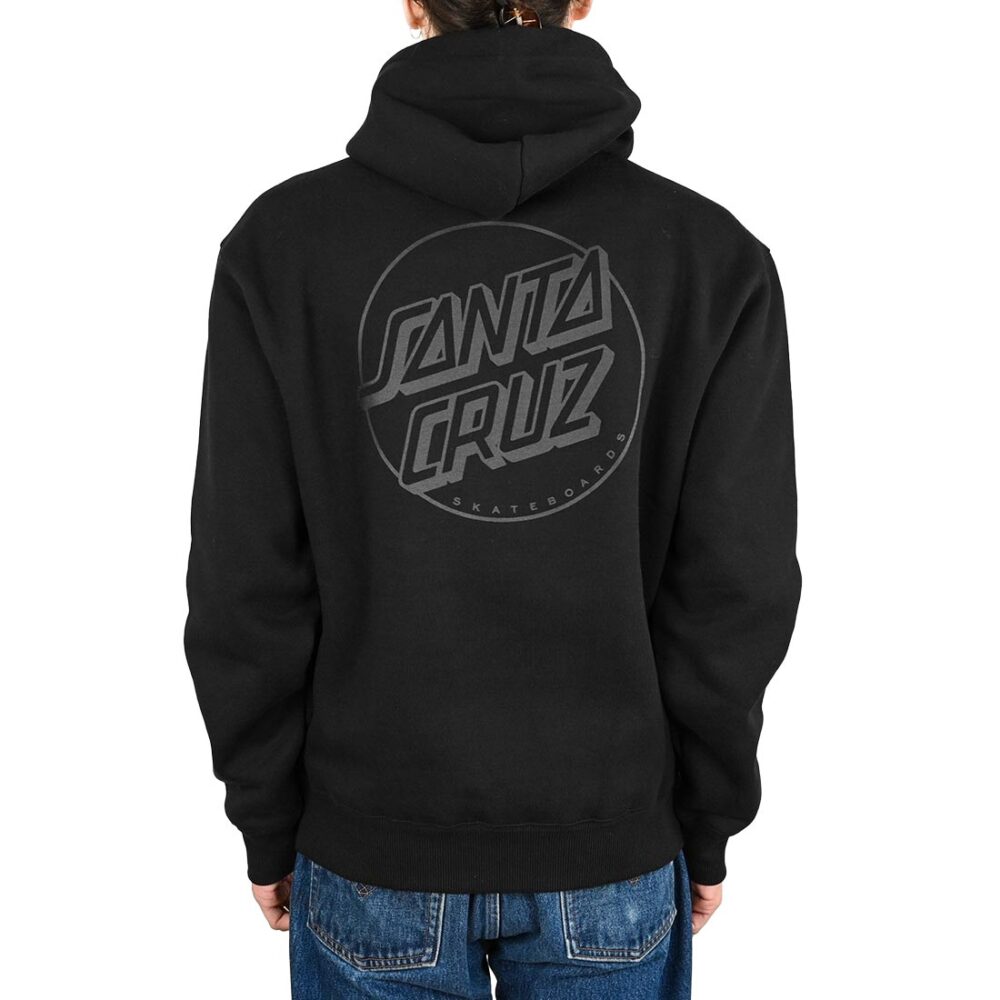Santa Cruz Tonal Opus Dot Stripe Pullover Hoodie - Black