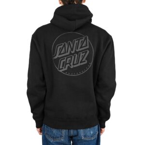 Santa Cruz Tonal Opus Dot Stripe Pullover Hoodie - Black