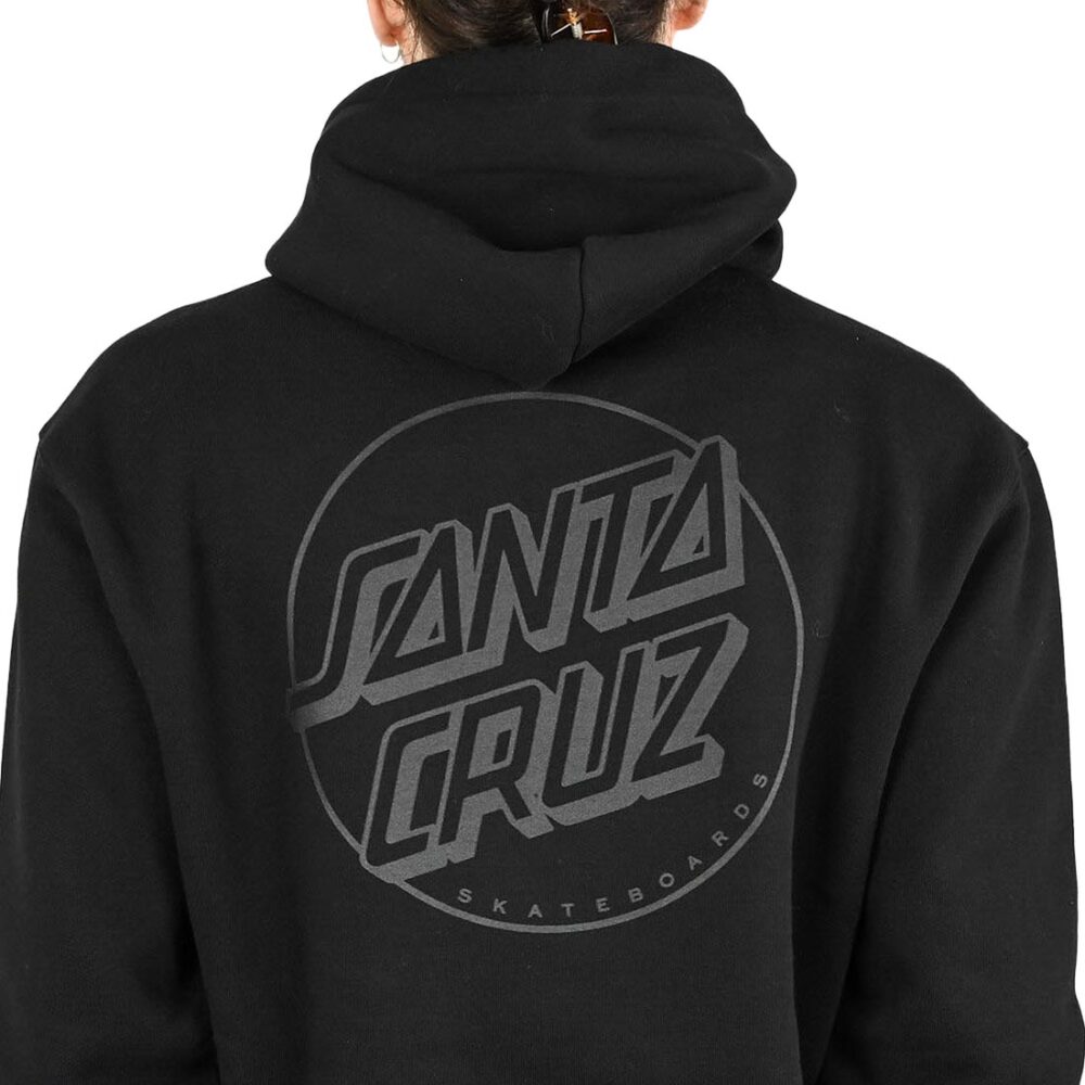 Santa Cruz Tonal Opus Dot Stripe Pullover Hoodie - Black