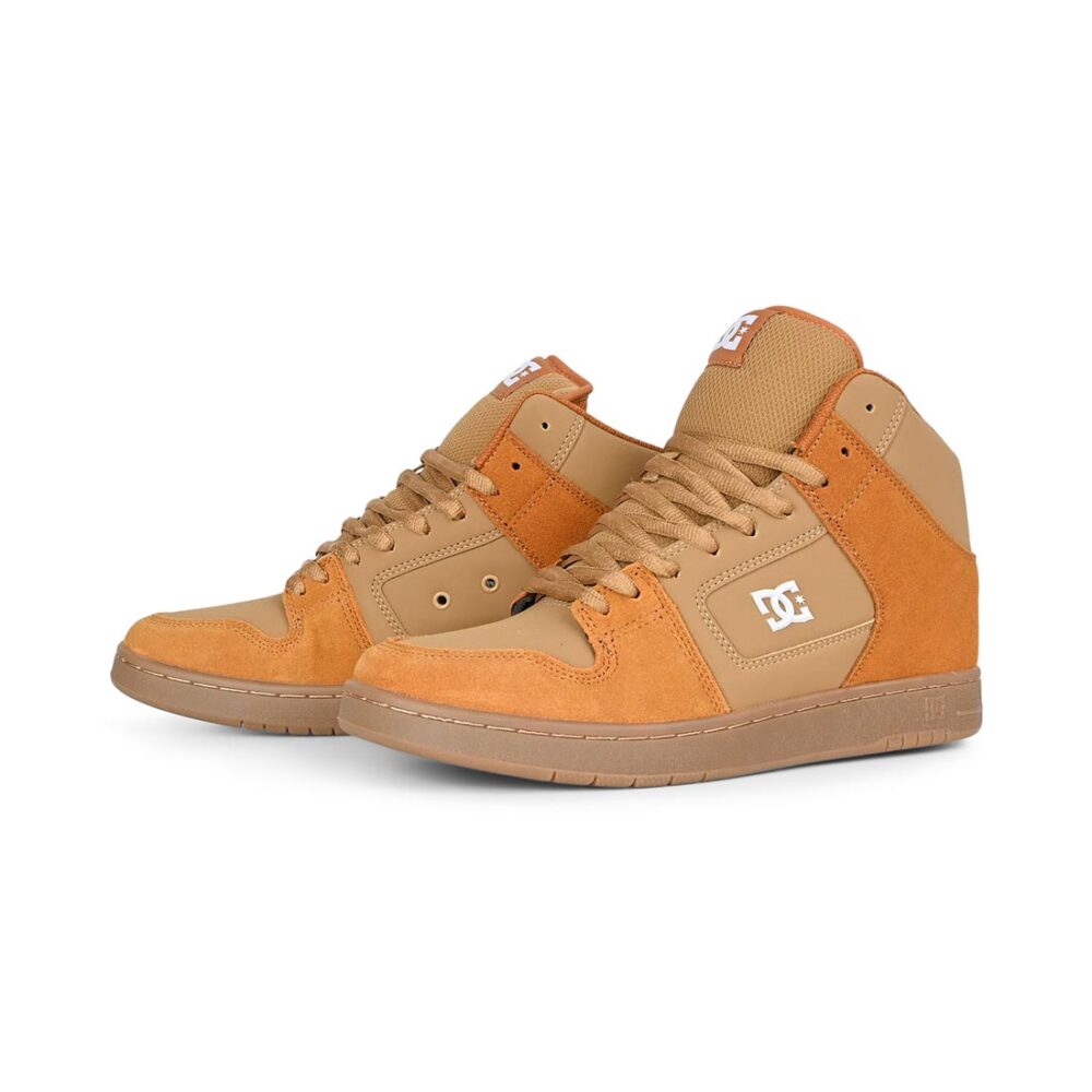 DC Manteca 4 S High-Top Skate Shoes - Brown/Gum