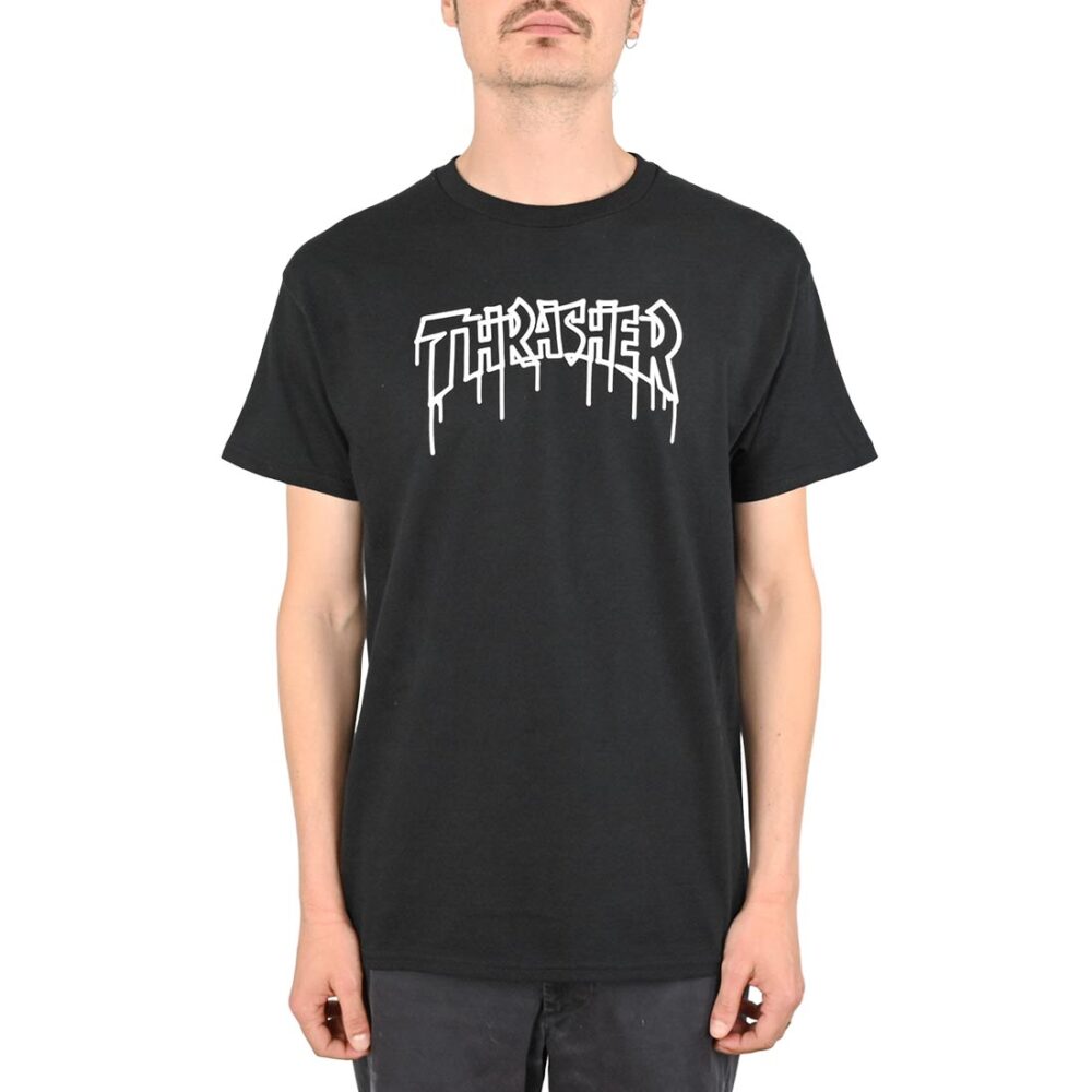 Thrasher One-Liner S/S T-Shirt - Black