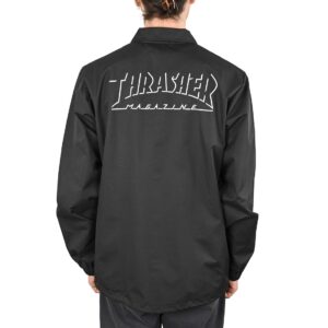 Thrasher Shadow Mag Logo Coach Jacket - Black