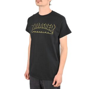 Thrasher Shadow Mag Logo S/S T-Shirt - Black