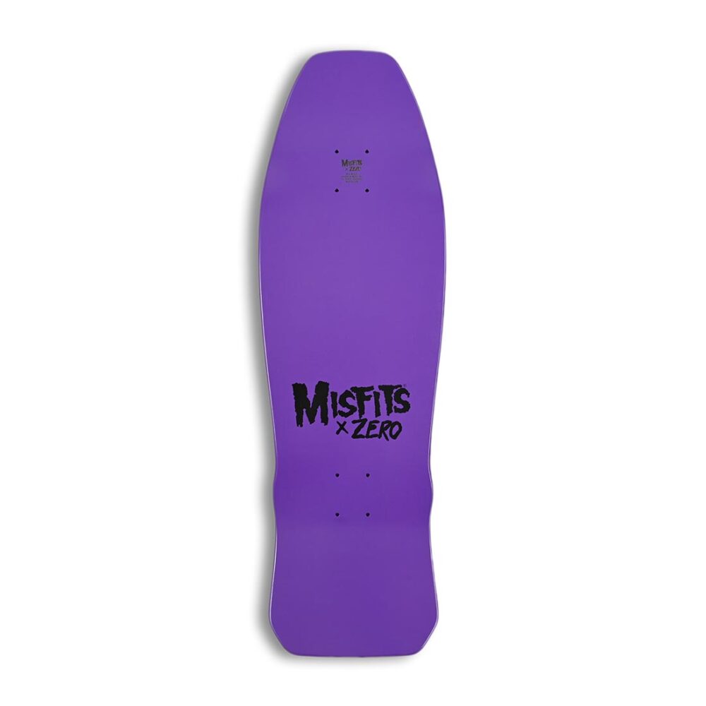 Zero x Misfits Earth AD 10″ Skateboard Deck - Purple Dipped