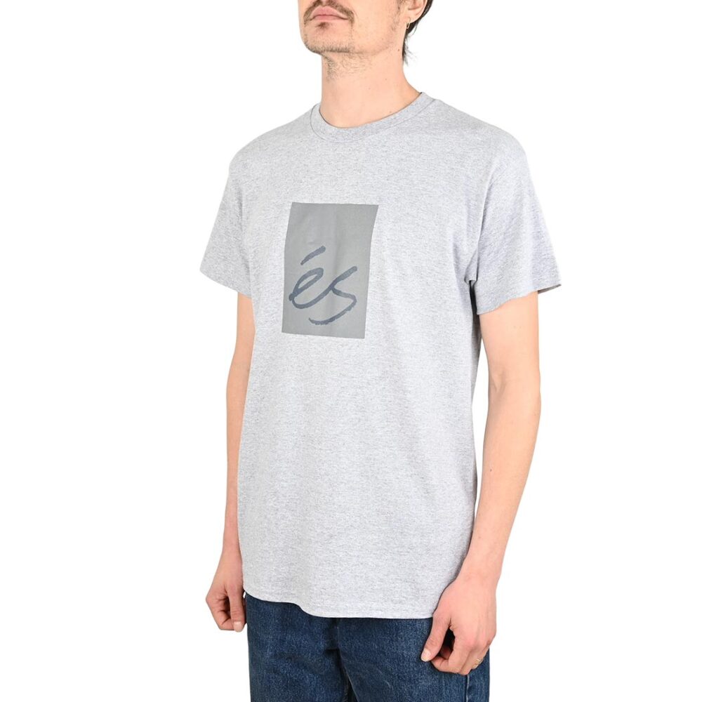 eS Main Block S/S T-Shirt - Light Grey
