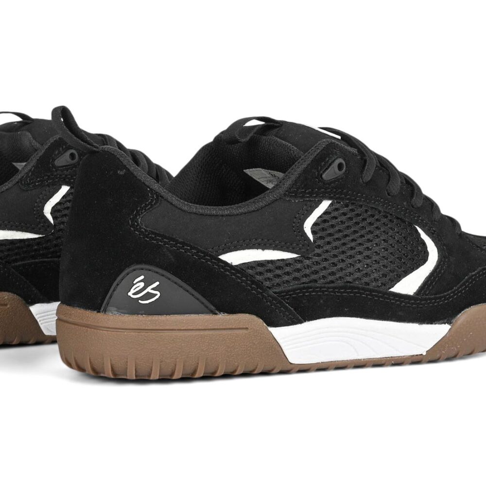 eS Quattro Skate Shoes - Black/Gum/White