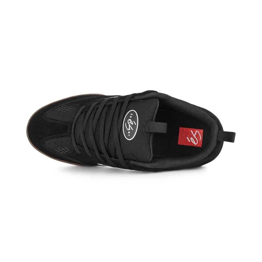 eS Quattro Skate Shoes - Black/Gum/White