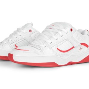 eS TJ Rogers Skate Shoes - White/Red