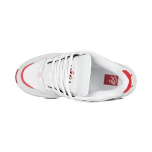 eS TJ Rogers Skate Shoes - White/Red