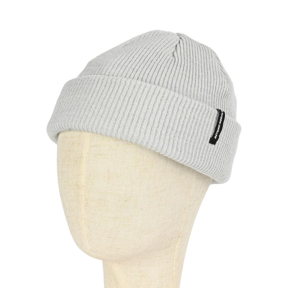Beyond Medals Base Beanie Hat - Grey Melange
