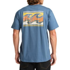 Billabong Crayon Wave S/S T-Shirt - Slate Blue
