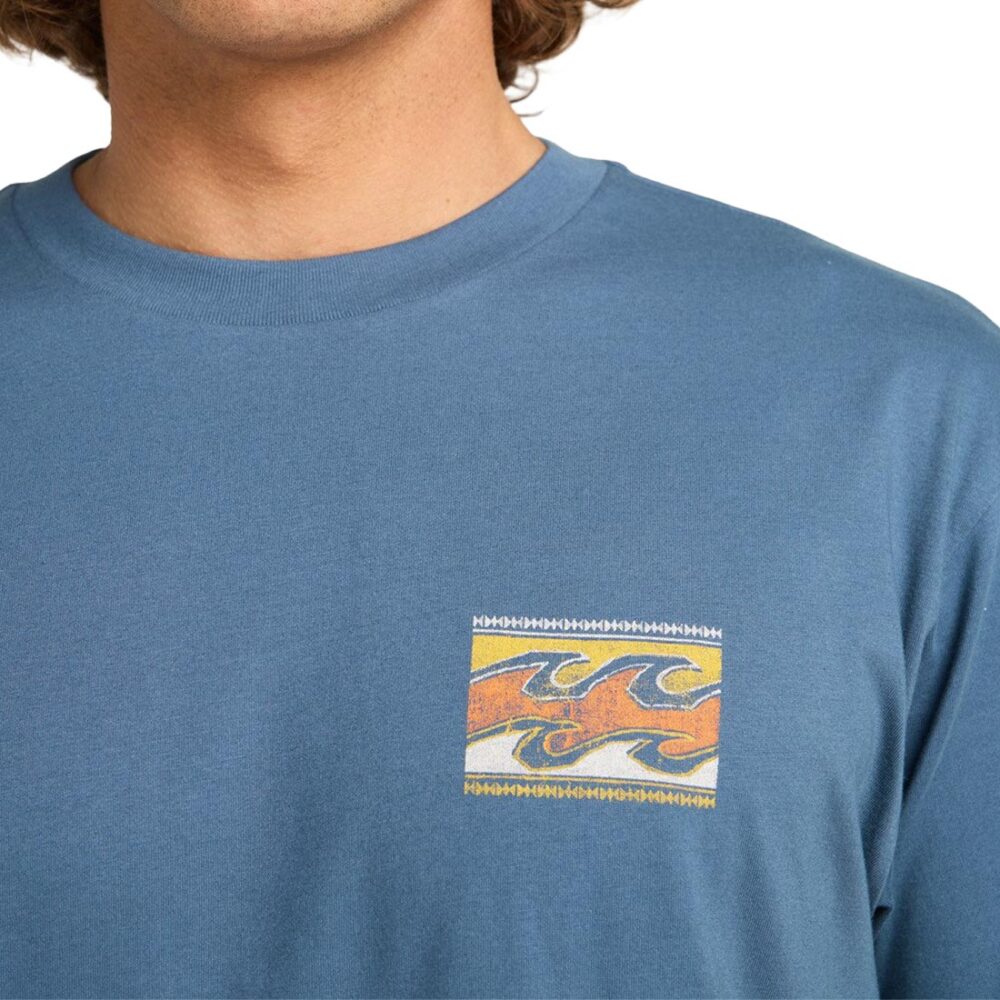 Billabong Crayon Wave S/S T-Shirt - Slate Blue