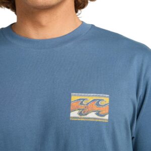 Billabong Crayon Wave S/S T-Shirt - Slate Blue