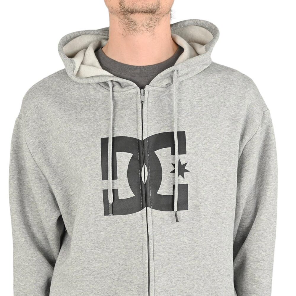 DC Shoes Star Zip-Up Hoodie - Heather Grey