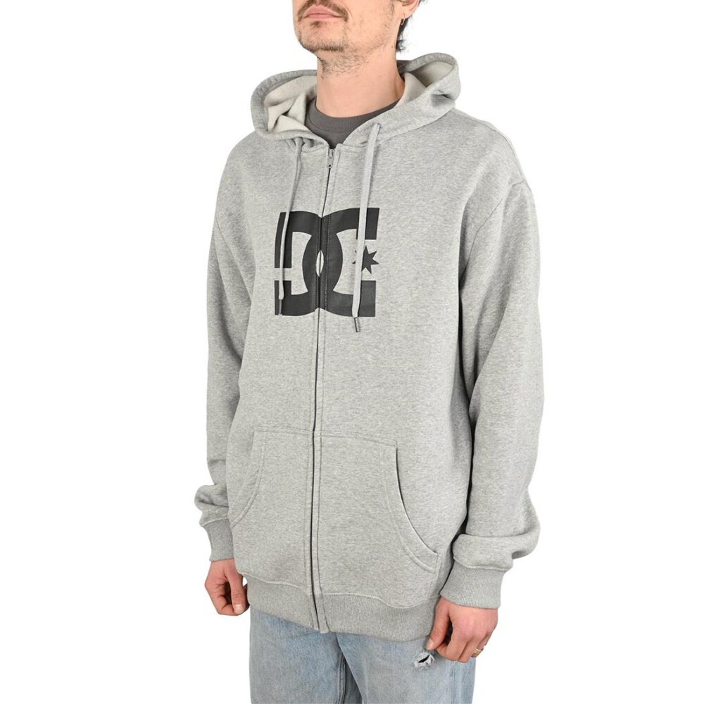 DC Shoes Star Zip-Up Hoodie - Heather Grey