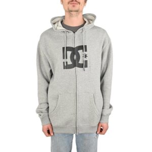 DC Shoes Star Zip-Up Hoodie - Heather Grey - Supereight