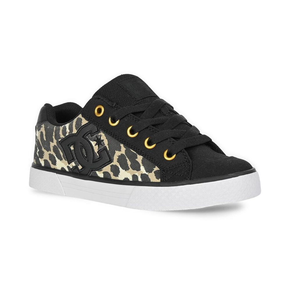 DC Women's Chelsea Skate Shoes - Cheetah/Black